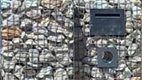Gabion Garden Wall and Letterbox