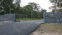 Gabion Fence and Letterbox